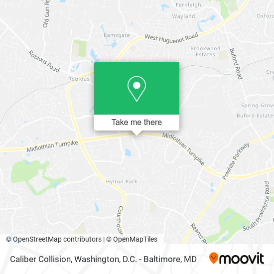 Caliber Collision map