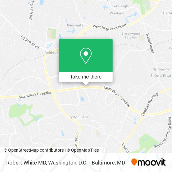 Robert White MD map