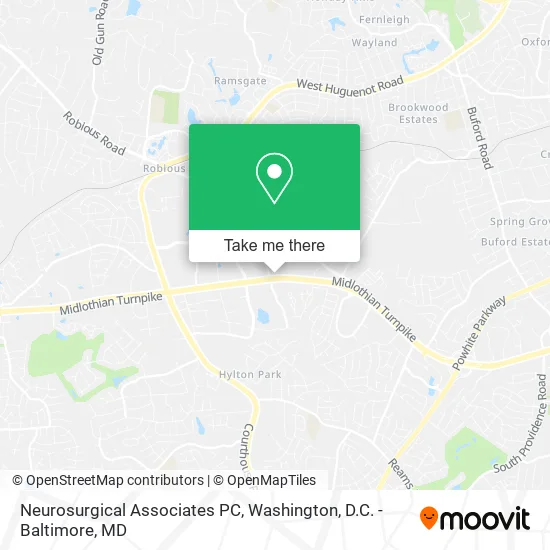 Mapa de Neurosurgical Associates PC