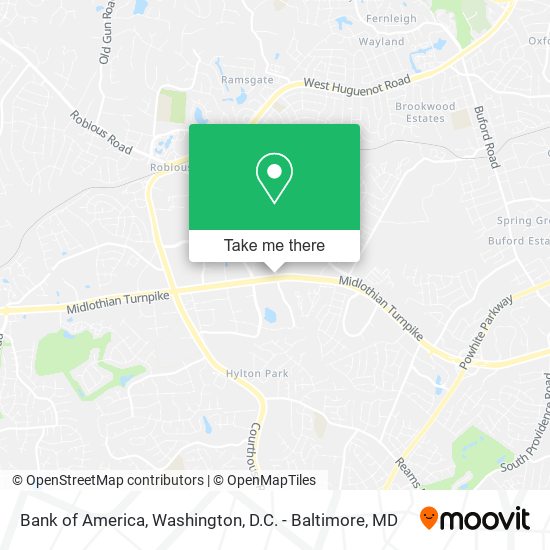 Bank of America map