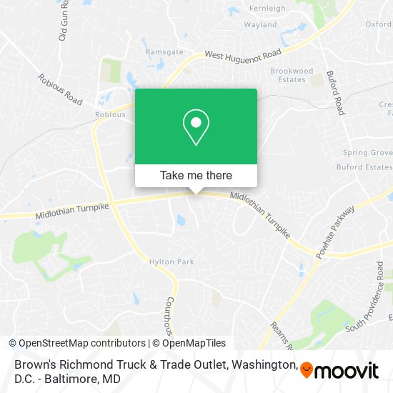 Brown's Richmond Truck & Trade Outlet map