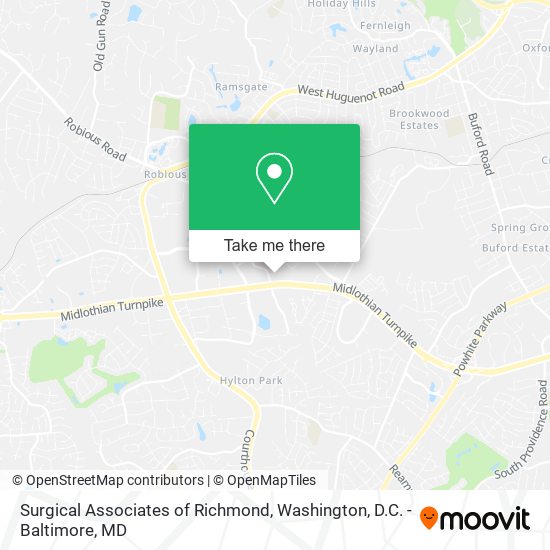 Mapa de Surgical Associates of Richmond