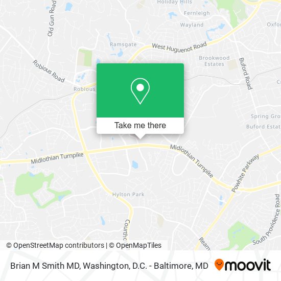 Brian M Smith MD map