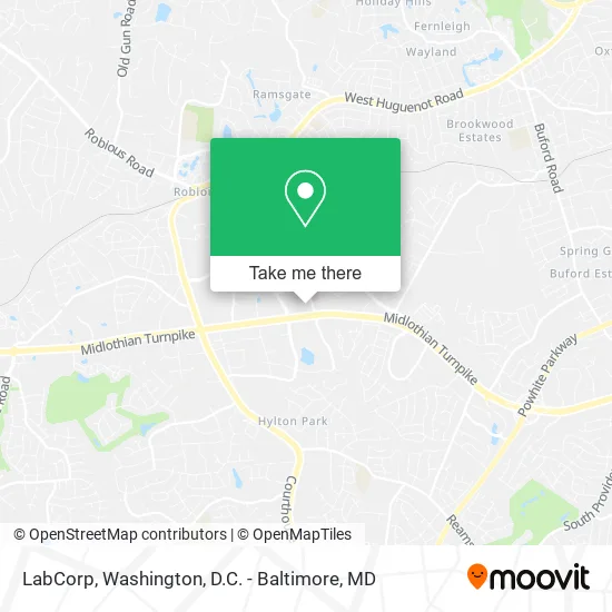LabCorp map