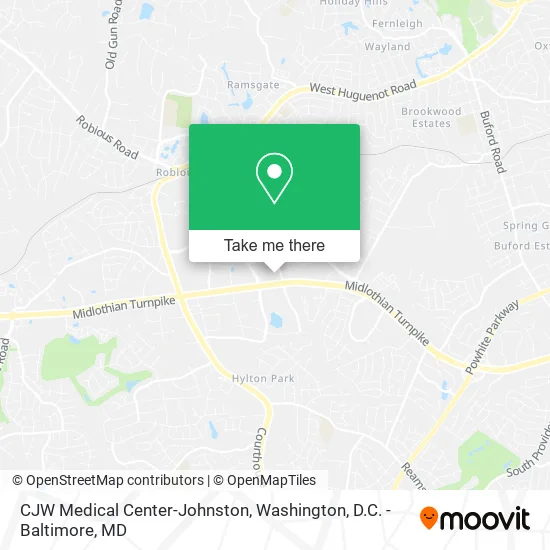 Mapa de CJW Medical Center-Johnston