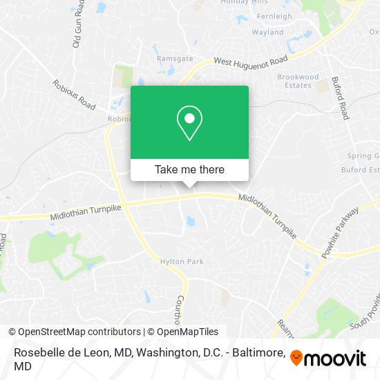 Rosebelle de Leon, MD map
