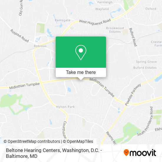 Beltone Hearing Centers map