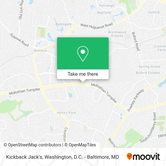 Kickback Jack's map
