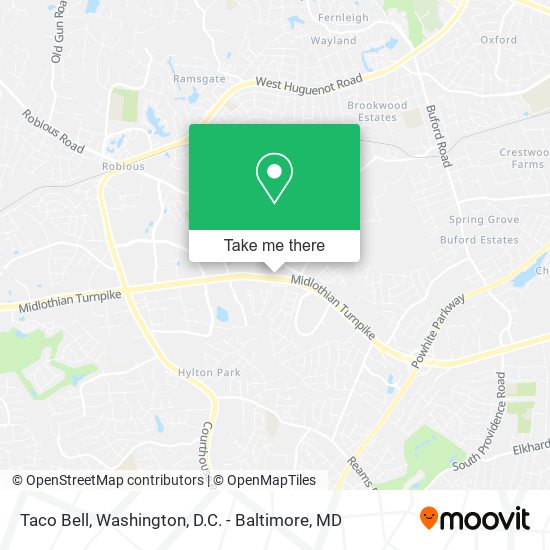 Taco Bell map