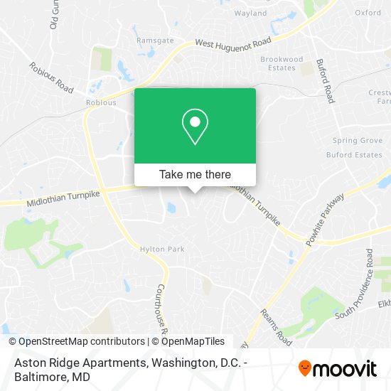 Aston Ridge Apartments map