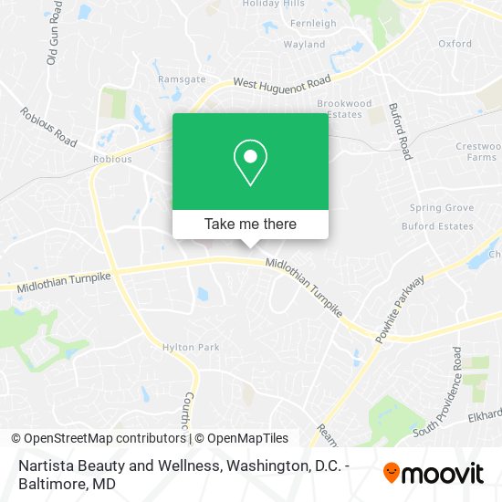 Nartista Beauty and Wellness map