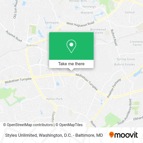 Styles Unlimited map