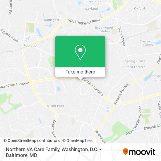 Northern VA Care Family map