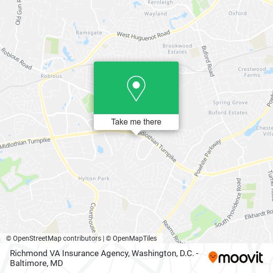 Richmond VA Insurance Agency map