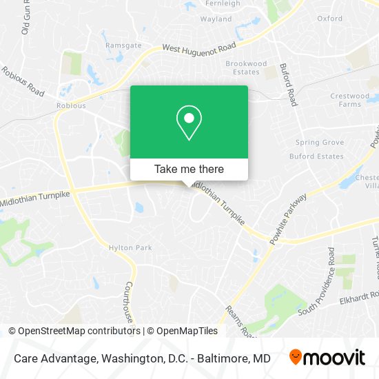 Care Advantage map
