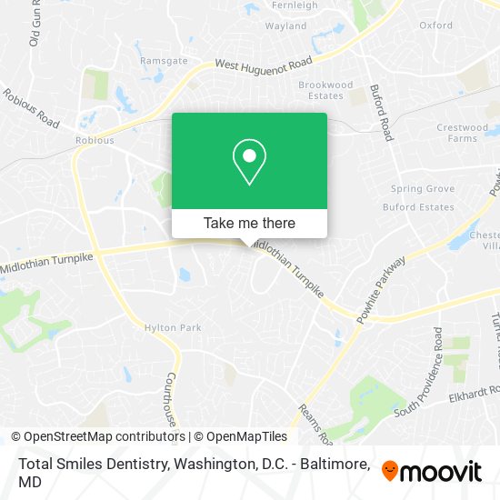 Total Smiles Dentistry map