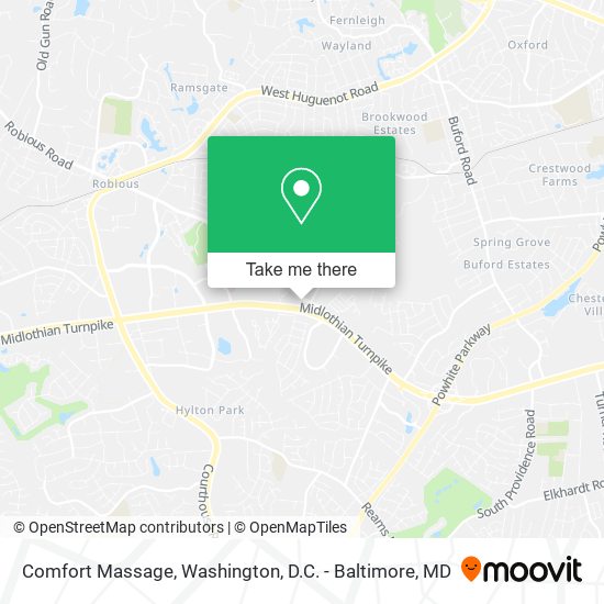 Comfort Massage map