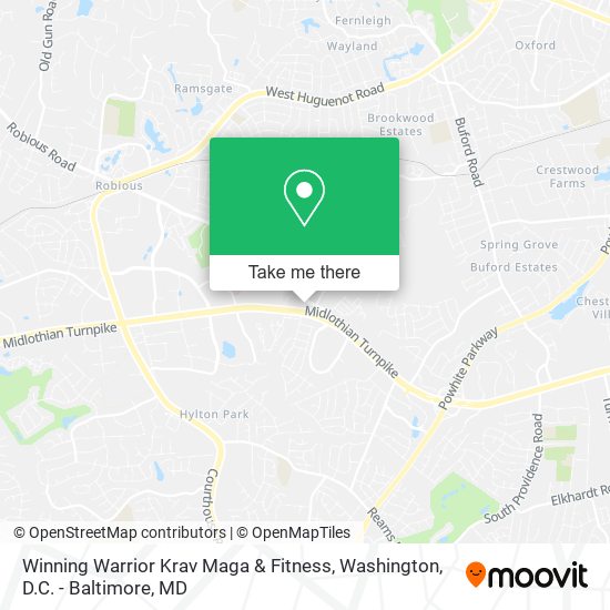 Winning Warrior Krav Maga & Fitness map