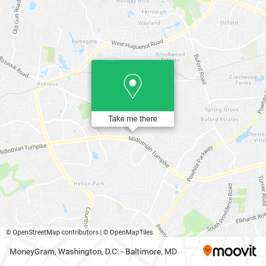 MoneyGram map