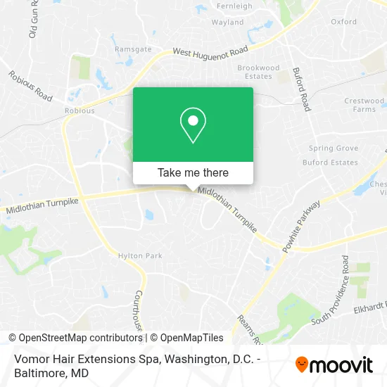 Vomor Hair Extensions Spa map