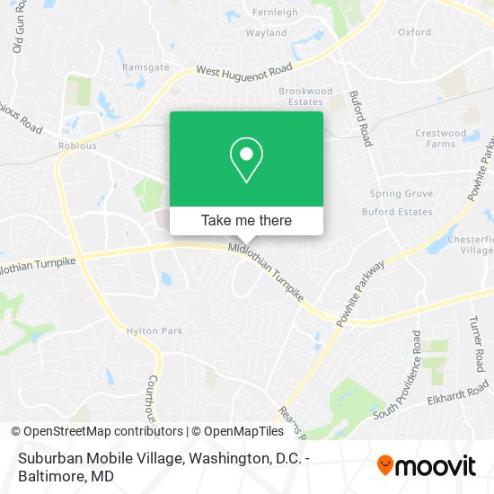 Suburban Mobile Village map