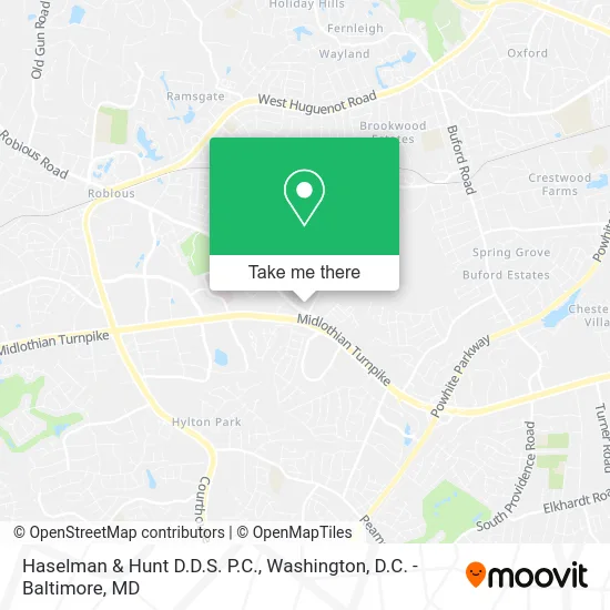 Haselman & Hunt D.D.S. P.C. map