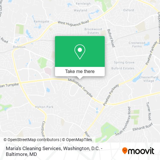 Mapa de Maria's Cleaning Services