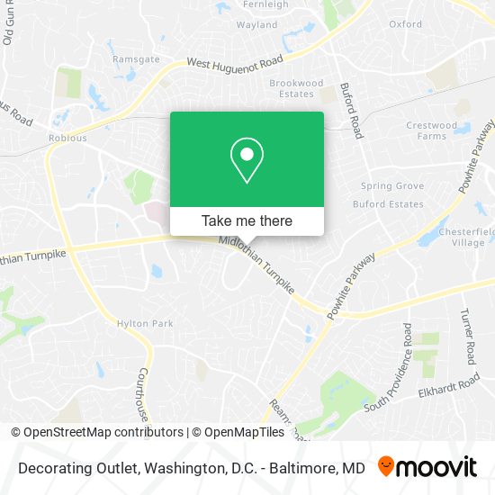 Decorating Outlet map