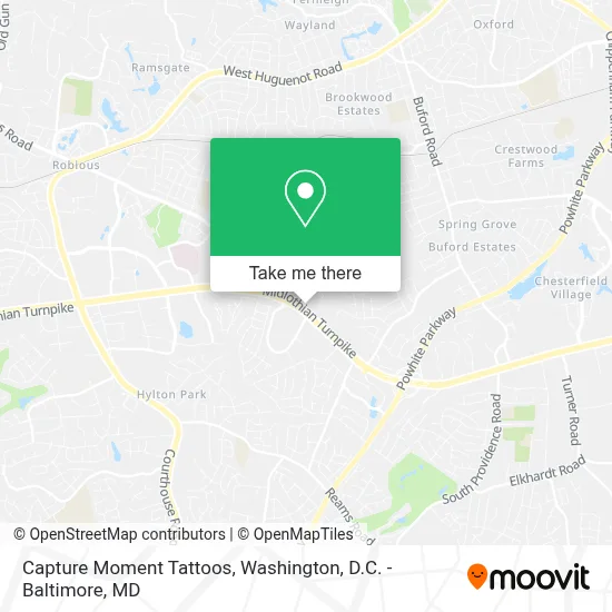 Capture Moment Tattoos map