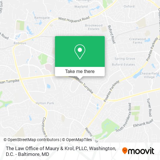 Mapa de The Law Office of Maury & Krol, PLLC