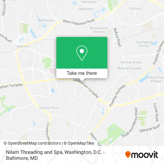 Nilam Threading and Spa map