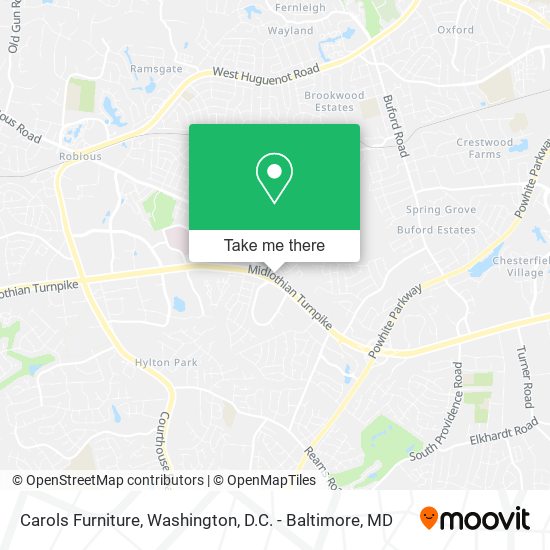 Mapa de Carols Furniture