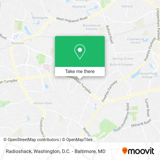 Radioshack map