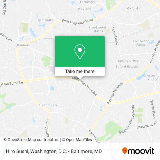 Hiro Sushi map