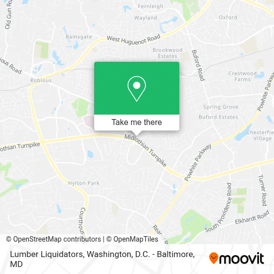 Lumber Liquidators map