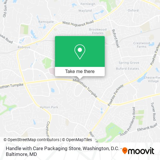 Mapa de Handle with Care Packaging Store