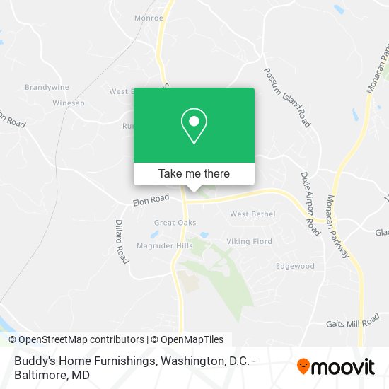 Buddy's Home Furnishings map