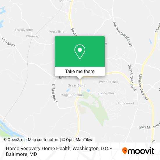 Home Recovery Home Health map