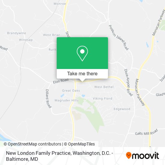 New London Family Practice map
