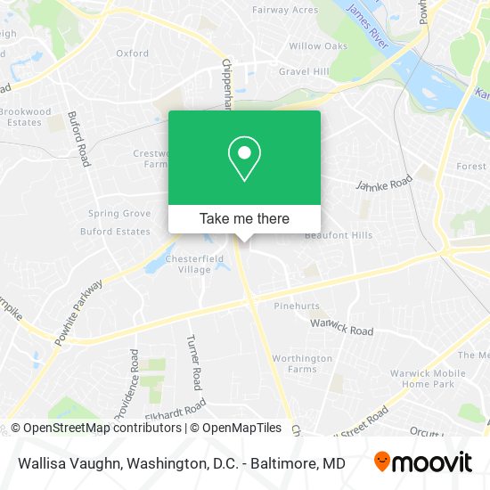 Wallisa Vaughn map