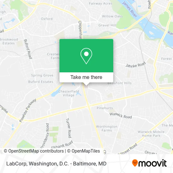 LabCorp map
