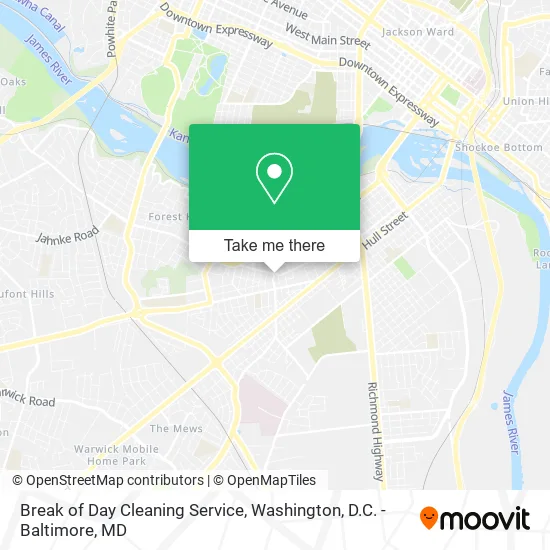 Break of Day Cleaning Service map