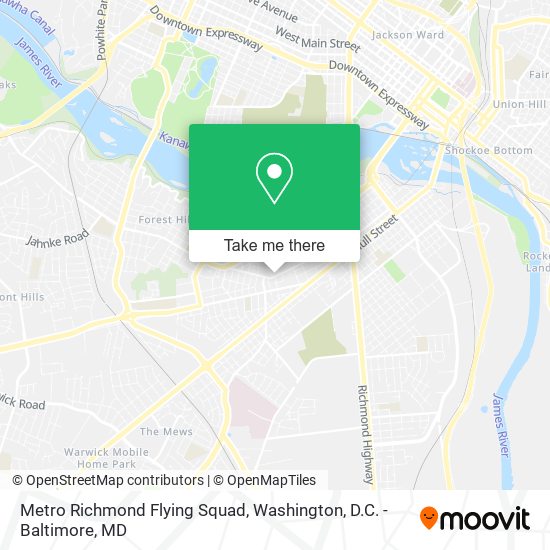 Metro Richmond Flying Squad map