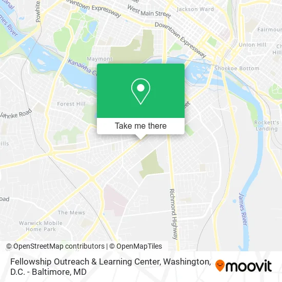 Mapa de Fellowship Outreach & Learning Center