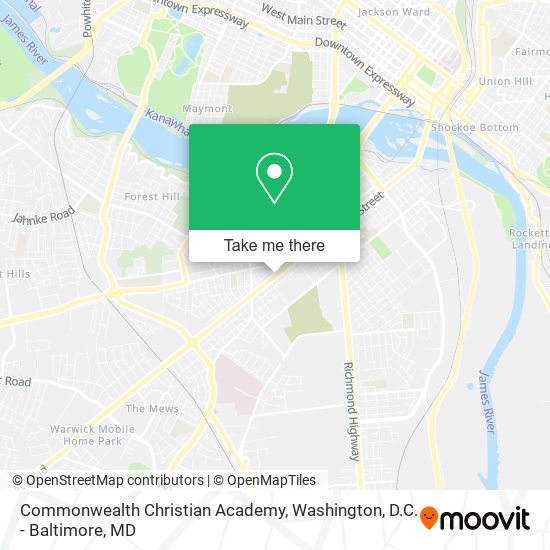 Commonwealth Christian Academy map