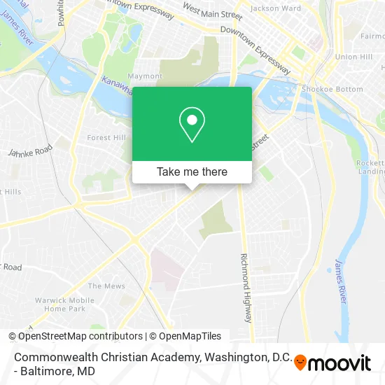 Mapa de Commonwealth Christian Academy