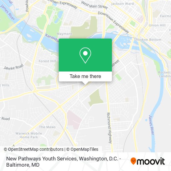 Mapa de New Pathways Youth Services
