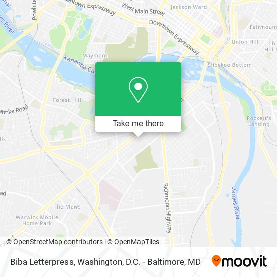 Biba Letterpress map