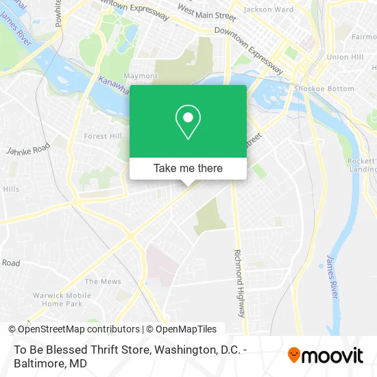 Mapa de To Be Blessed Thrift Store