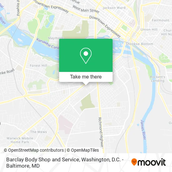 Barclay Body Shop and Service map